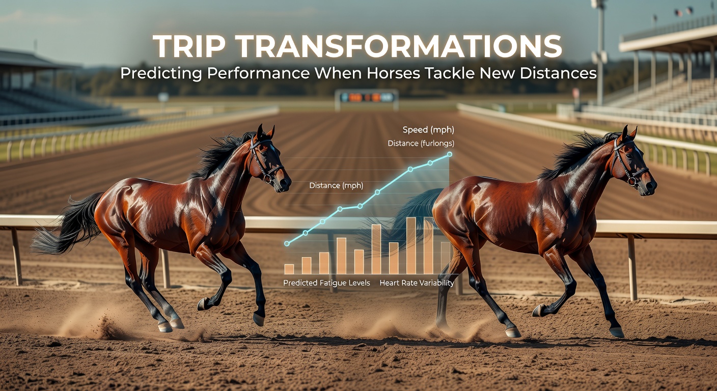 Jockey guiding a horse through a pace duel, illustrating strategic decisions in adapting to varied race distances during a competitive stretch run